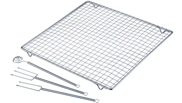 4tlg. Set Pralinen, 30x30cm, Edelstahl