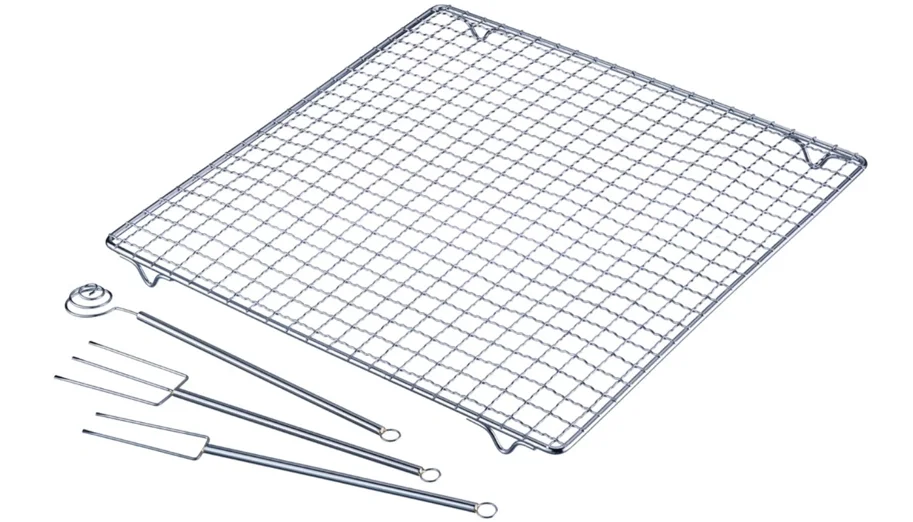 4tlg. Set Pralinen, 30x30cm, Edelstahl