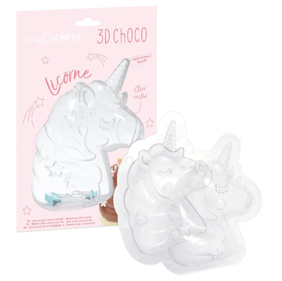 3D Schokoladenform Einhorn