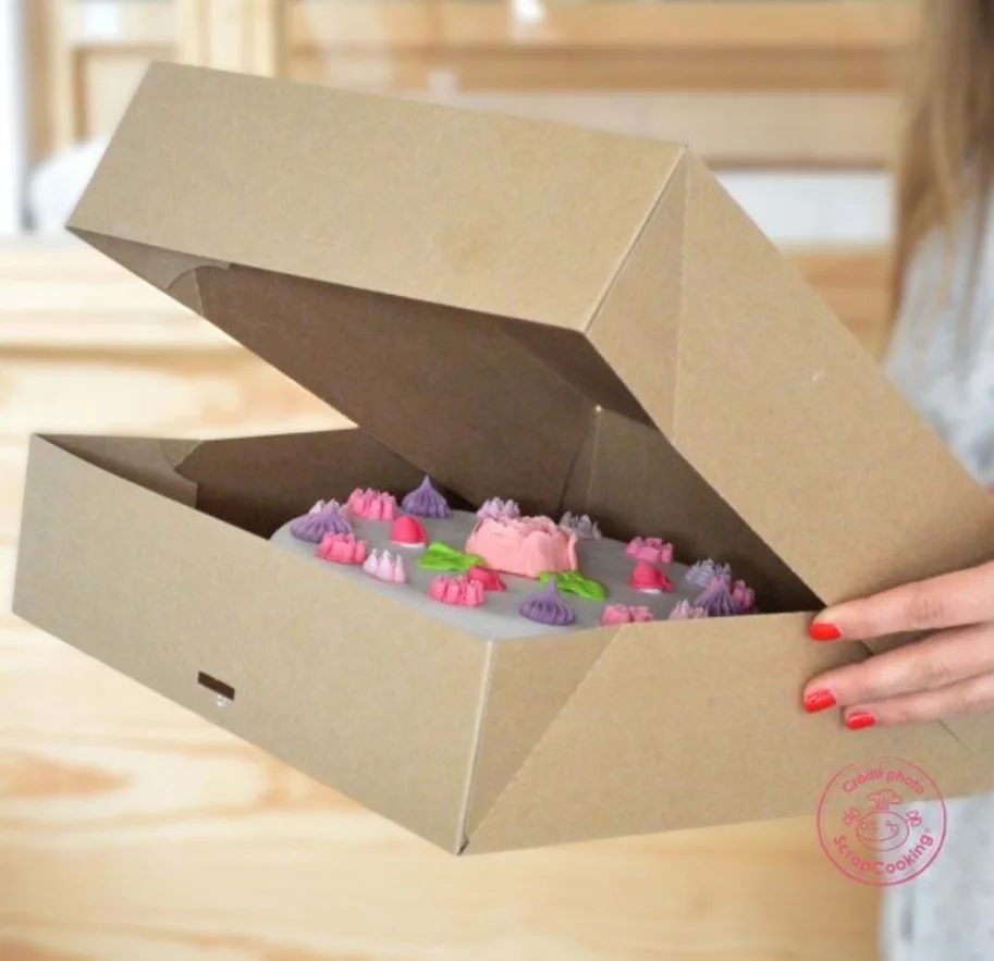 2 Cupcake-Schachteln für je 6 Stück, 17x25cm H8.5cm