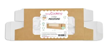 2 Macaron-Schachteln für je 10 Stück 21.5x6.8cm H4.8cm