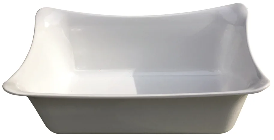 Servierschale GN 1/2 Melamin weiss 32.5x26.5x10cm