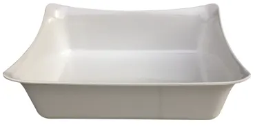 Servierschale GN 1/4 Melamin weiss 26.5x16.2x10cm