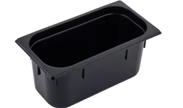 GN Behälter 1/4 Polycarbonat H15cm schwarz