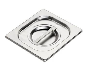 GN Deckel 1/6 Edelstahl mit Silikondichtung