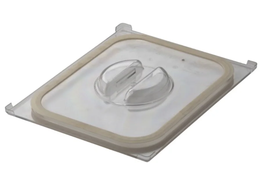 GN Deckel 1/2 Polycarbonat mit Silikondichtung transparent