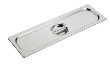 GN Deckel 2/4 Edelstahl