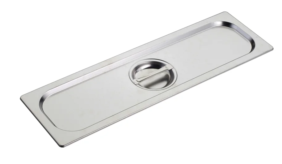 GN Deckel 2/4 Edelstahl