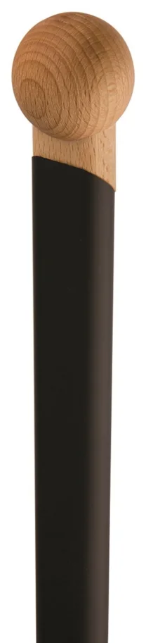 Pizzaschieber 33x33cm mit schwarzem Griff Länge total 187cm