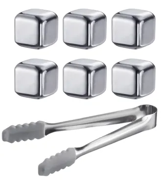 7 tlg. Set Eiswürfel mit Zange Cosmo