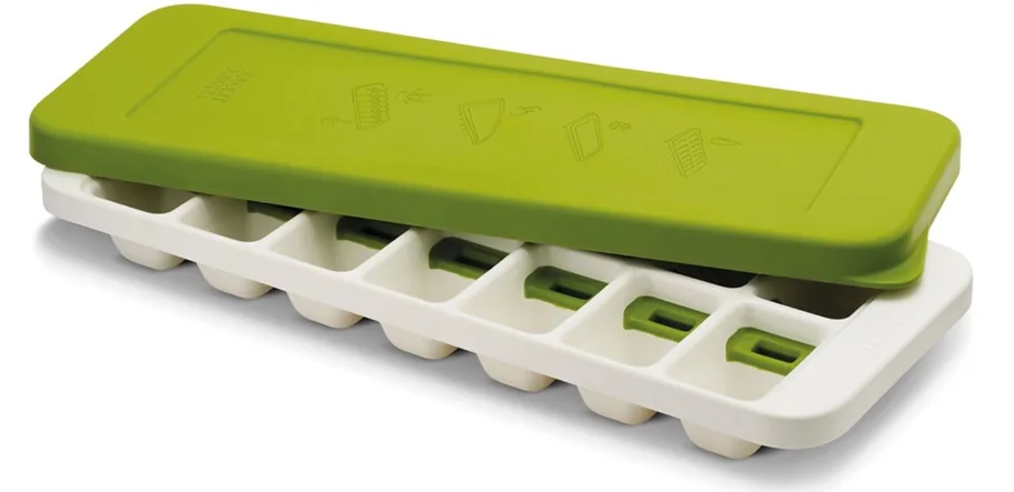 Quicksnap Plus Eiswürfelbehälter 13x32.2x3.5cm weiss grün