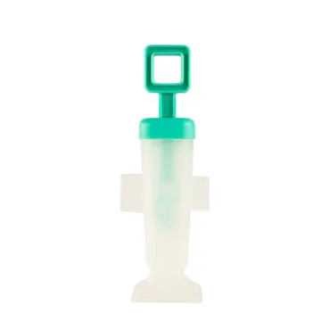 6er Set SNAP-FIT Quadrat Pop Mold 85ml türkis
