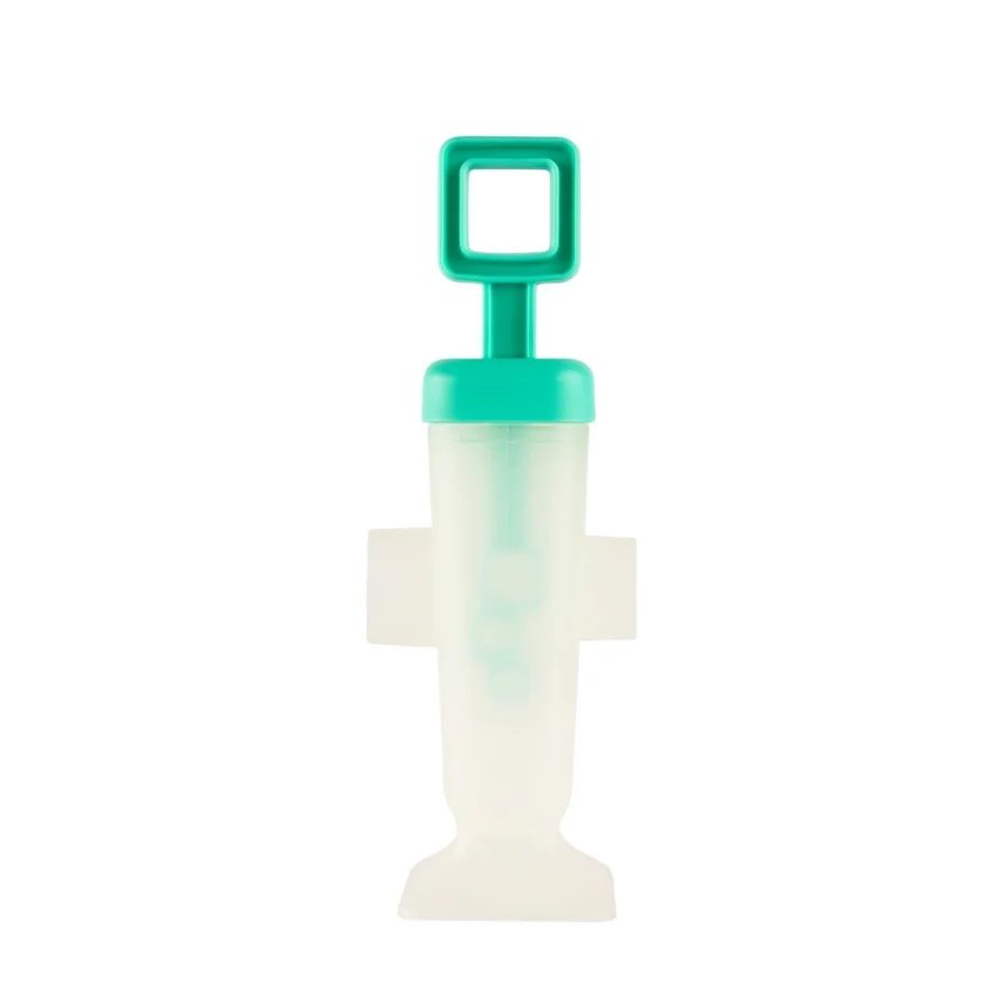 6er Set SNAP-FIT Quadrat Pop Mold 85ml türkis