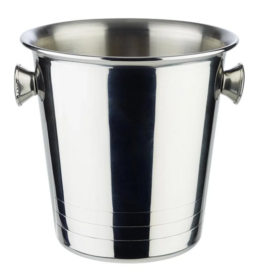Mini-Eiseimer 1.0lt. D13cm H13cm, Edelstahl