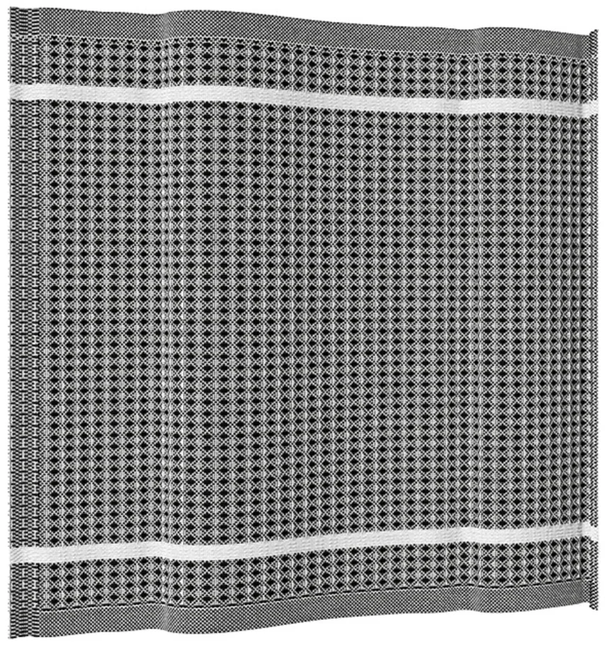 Spültuch 41x36cm, schwarz/weiss