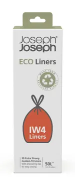 IW4 Eco recy. Müllbeutel 50L 20 Stk. Grau