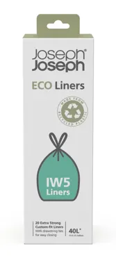 20er Pack IW5 Abfallbeutel kompositerbar 40L grau