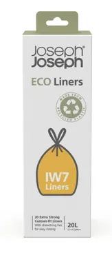 IW7 Eco recy. Müllbeutel 20L 20 Stk. Grau