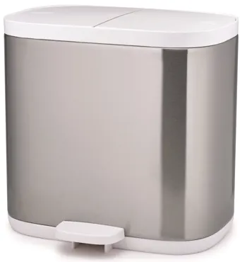 Split Steel Trenn-Abfallbehälter, 2x3l, 27x18x28.4cm