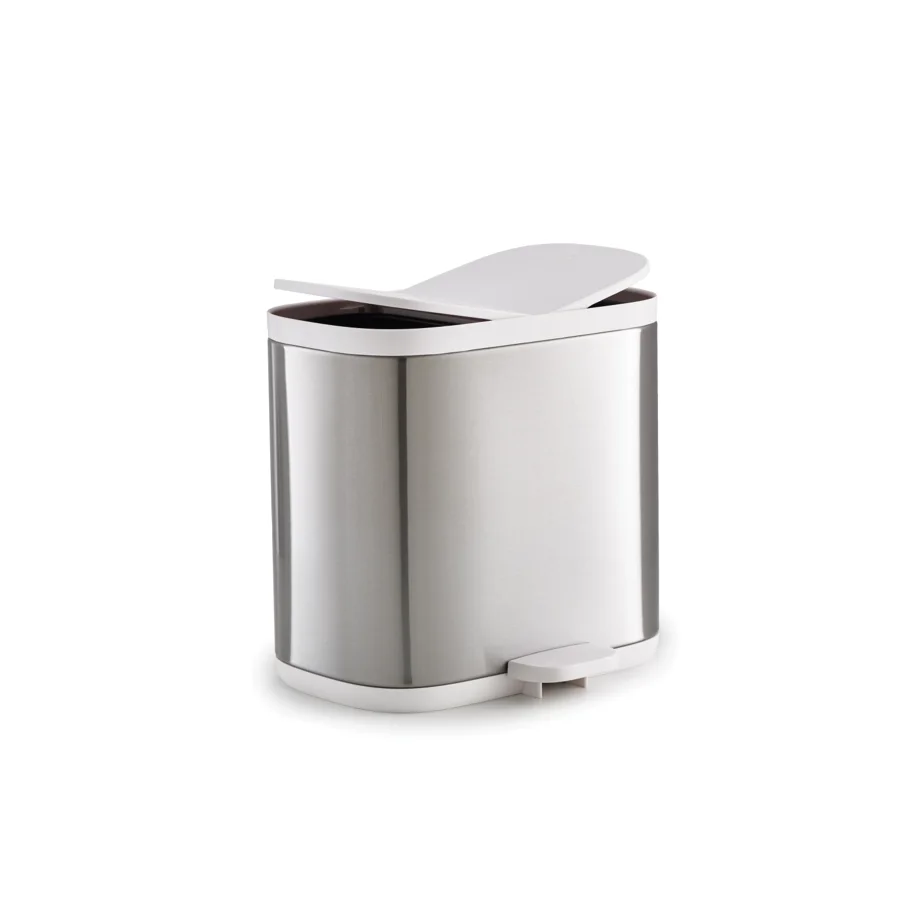 Split Steel Trenn-Abfallbehälter, 2x3l, 27x18x28.4cm