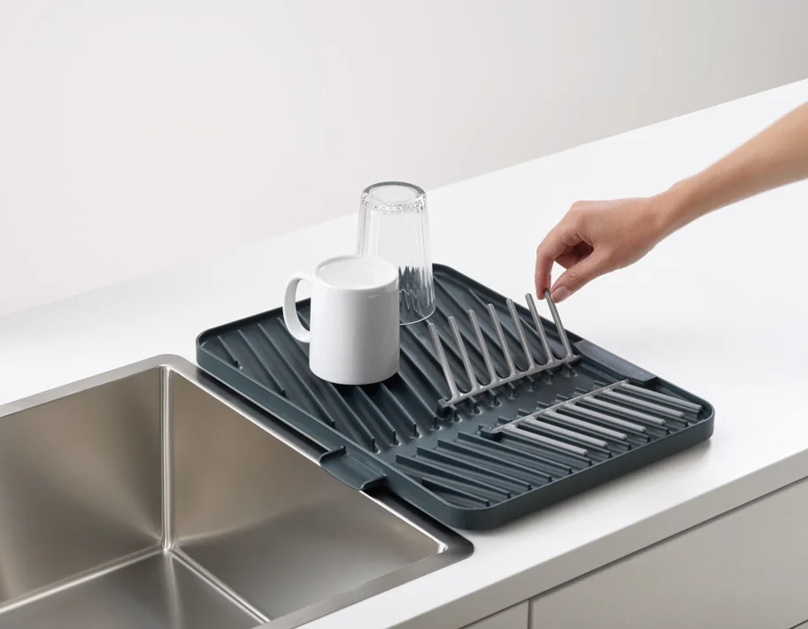 Flip-up Abtropfmatte, grau, 40x32x2.4cm