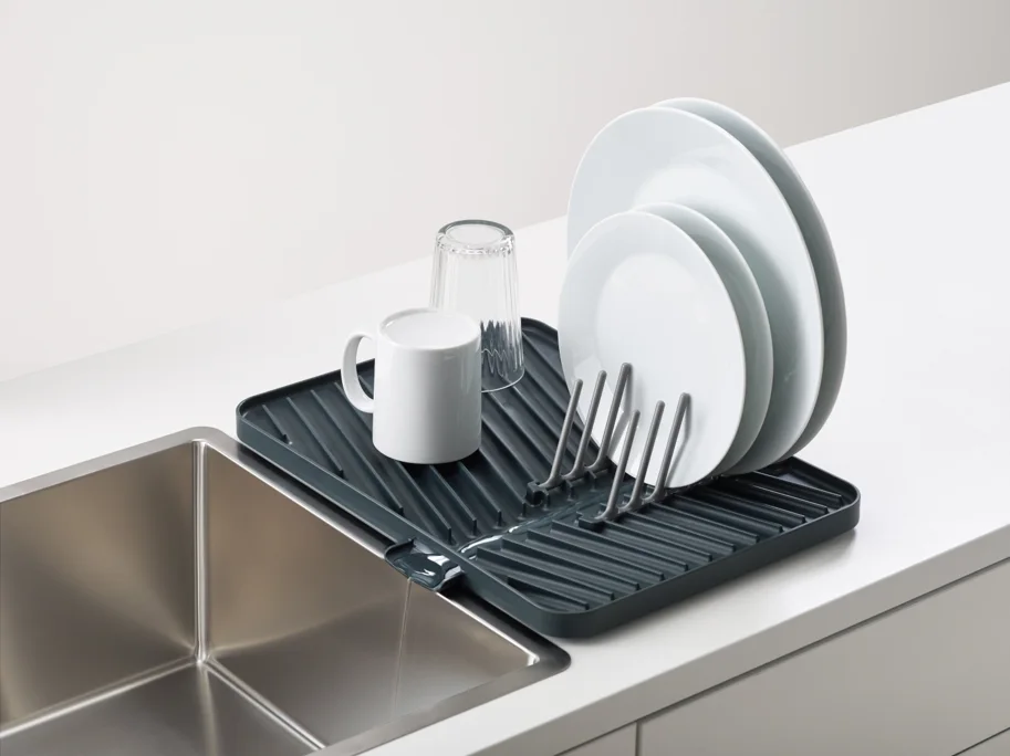 Flip-up Abtropfmatte, grau, 40x32x2.4cm