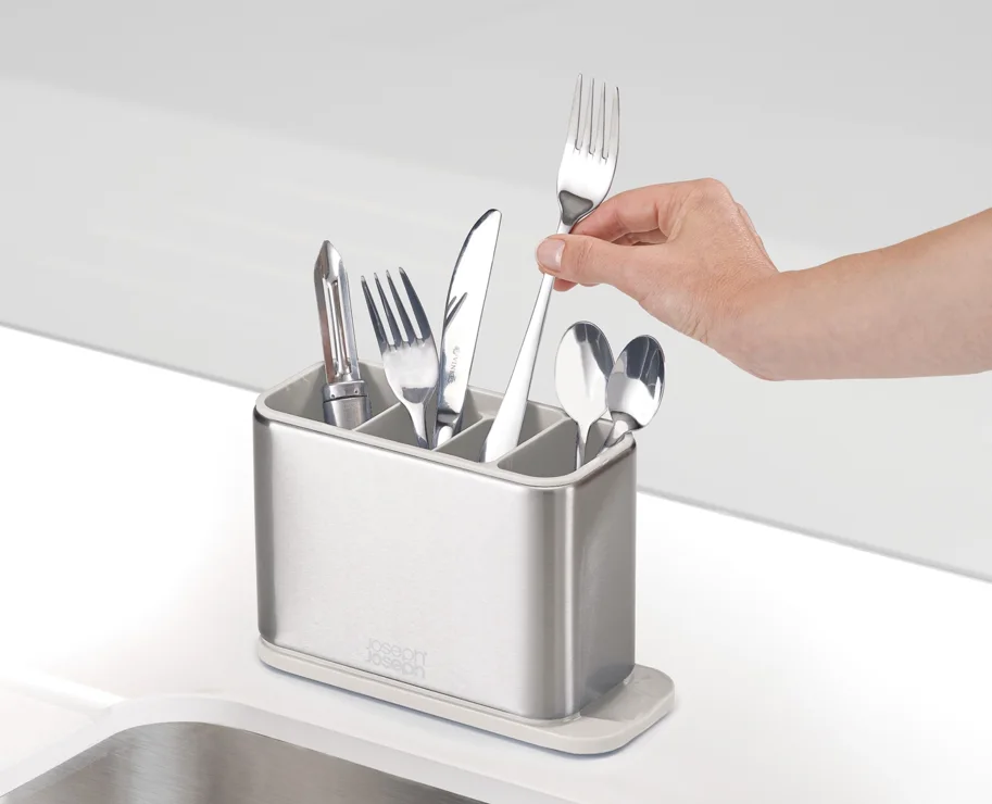 Surface Besteckabtropfbehälter Edelstahl ecru