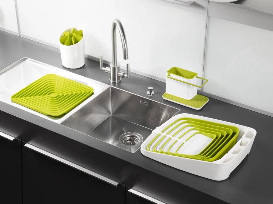 Sink Caddy grün weiss 20x13.5x11.5cm