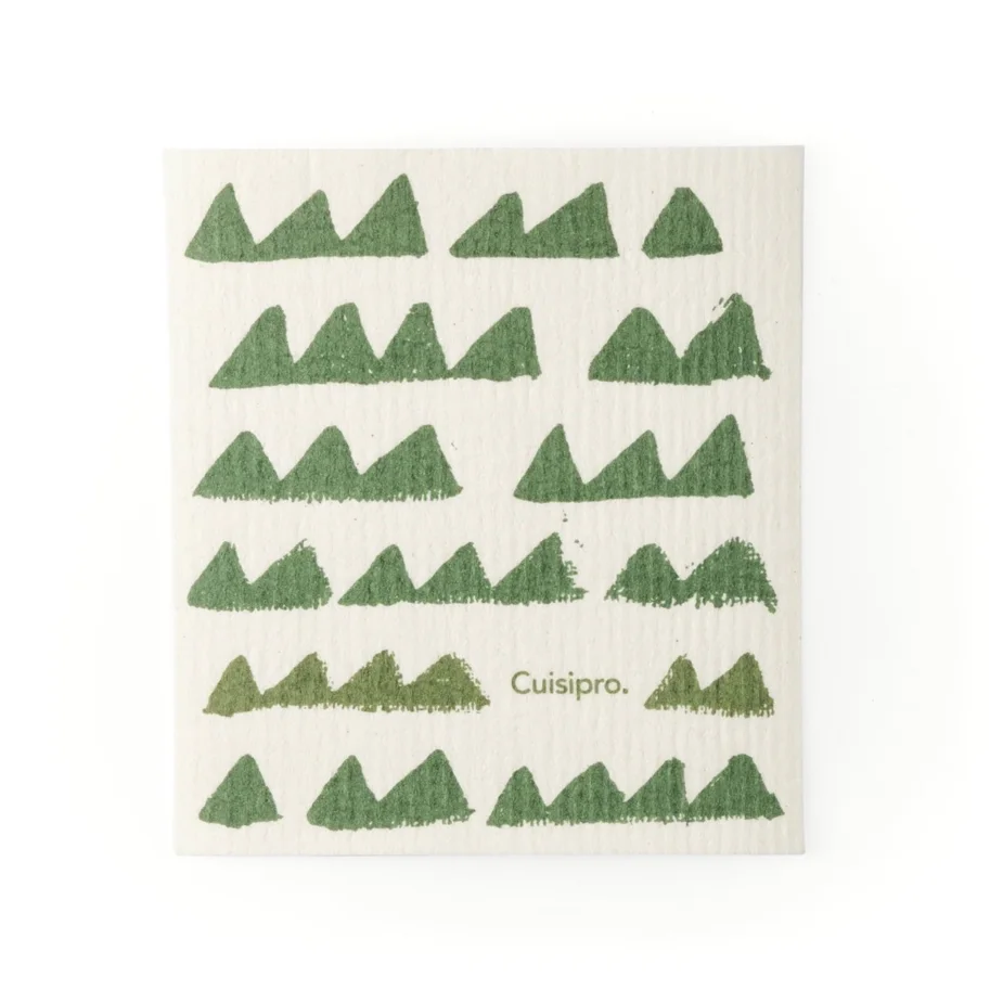 Allzweck Eco Tuch, SM, 20x17x 0.2cm grün Dreiecke