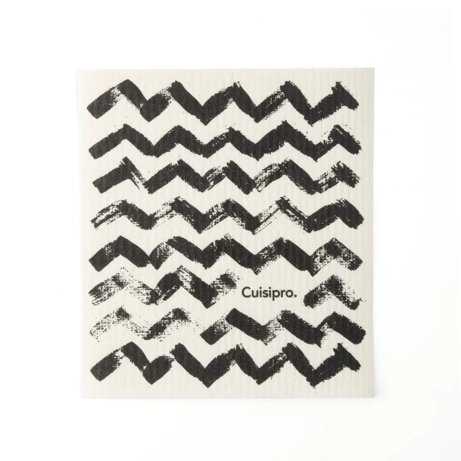 Allzweck Eco Tuch, SM, 20x17x 0.2cm schwarz Zig Zak