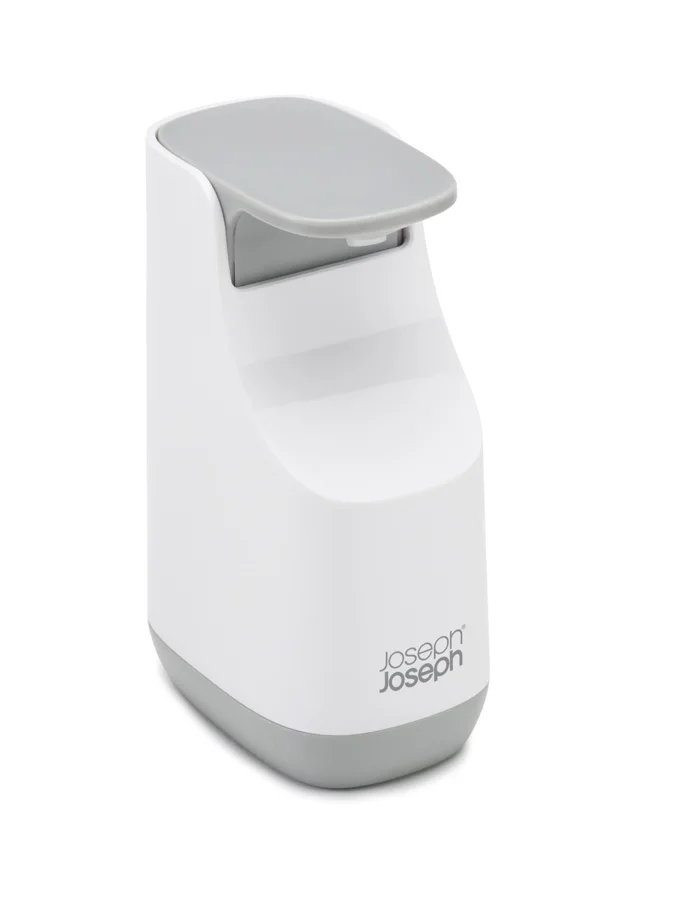 Slim Seifenspender weiss grau, 5.7x8.6x14.3cm