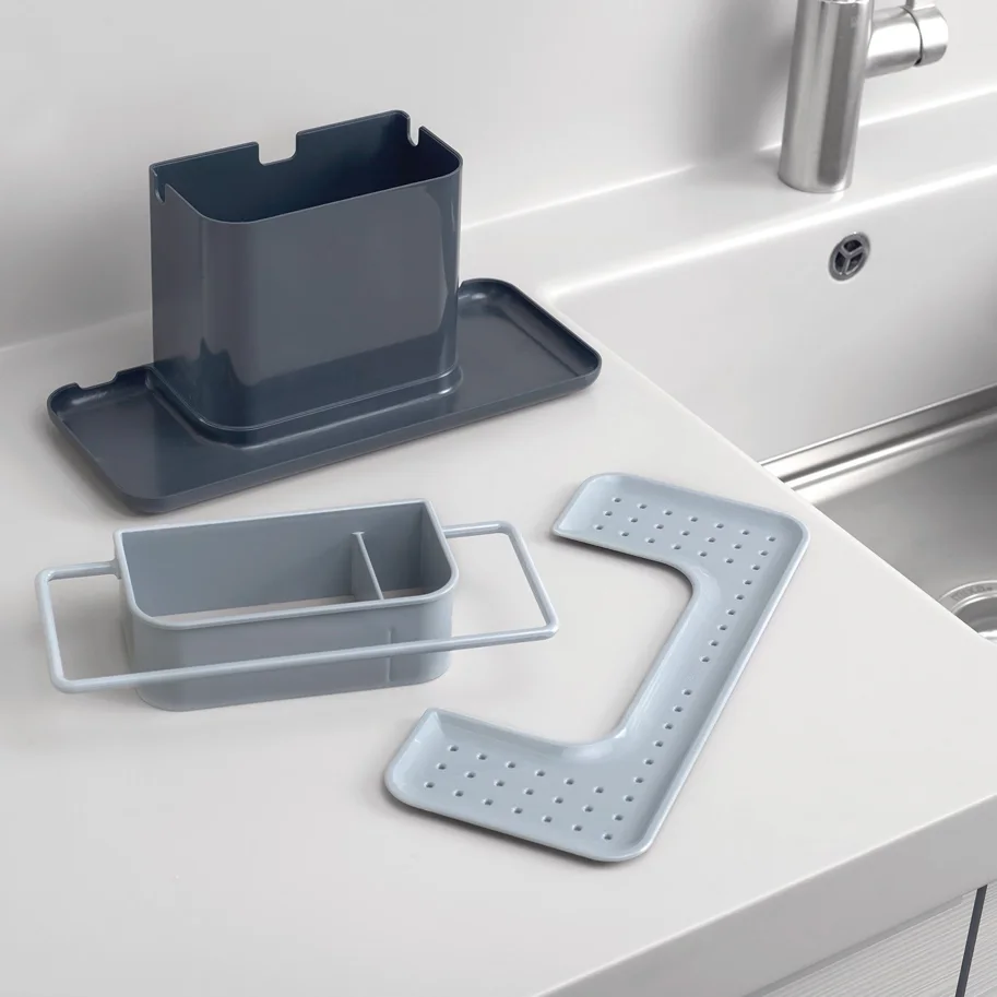 Sink Caddy gross, grau 30.5x13x14.2cm