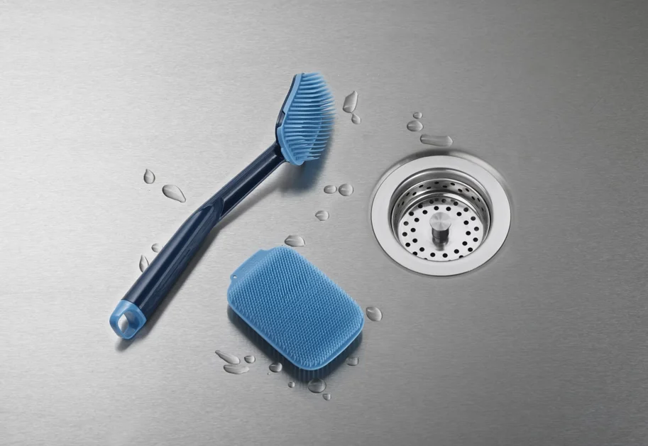 CleanTech Spülbürsten- und Schrubber-Set 2tlg. Blau