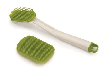 CleanTech Spülbürsten- und Schrubber-Set 2tlg. Weiss Grün