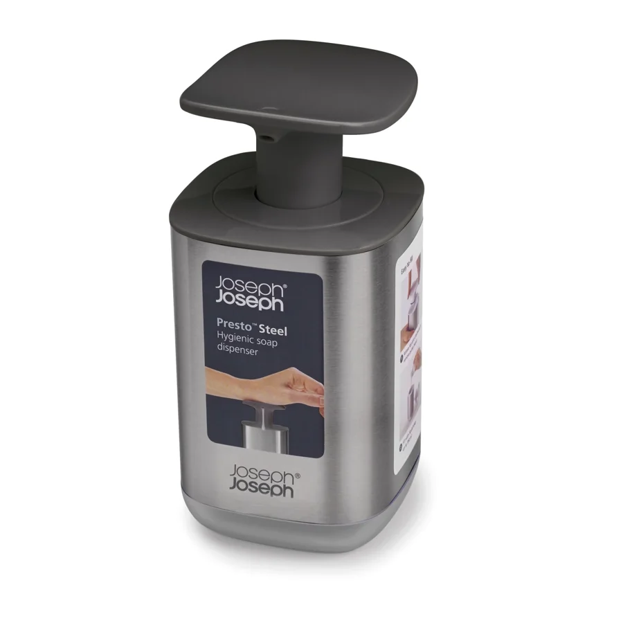 Presto Steel Hygienischer Seifenspender Grau