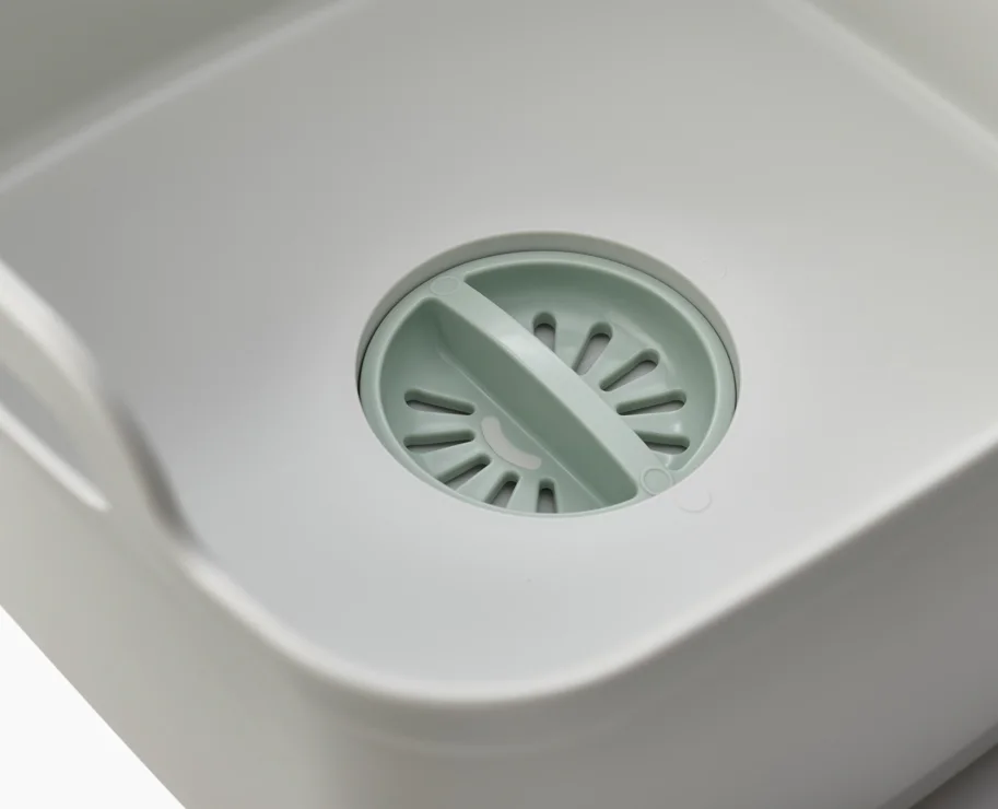 Wash Drain Spülschüssel Light Stone Sage 31.5x31x20cm