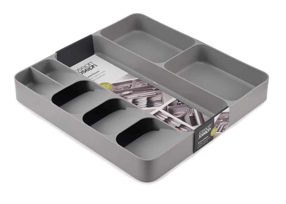 DrawerStore Besteckeinlage, grau, 38.4x39.7x5.3cm