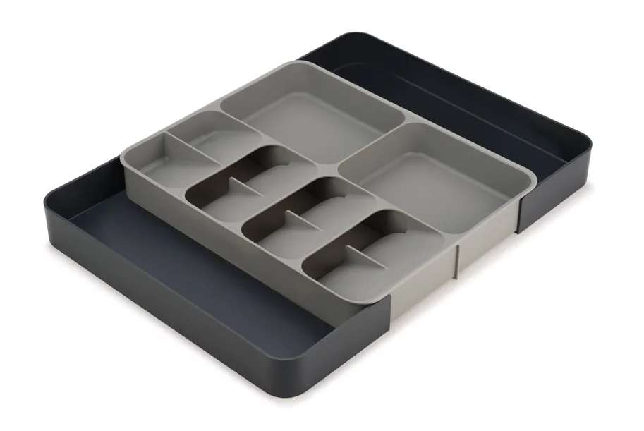DrawerStore Küchenschubladen Organizer Grau