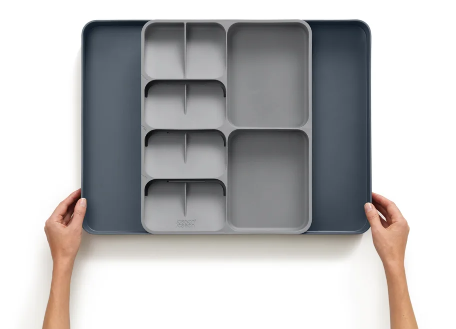 DrawerStore Küchenschubladen Organizer Grau