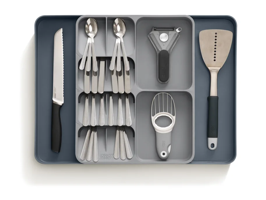 DrawerStore Küchenschubladen Organizer Grau