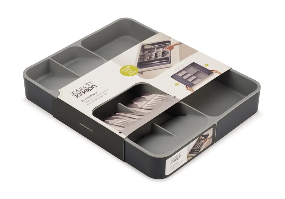 DrawerStore Küchenschubladen Organizer Grau