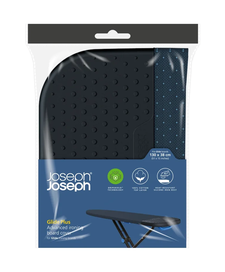 Glide Plus Easy-Store Bügelbrettbezug 130x38cm, schwarz blau