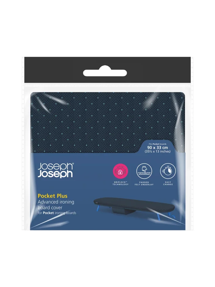 Pocket Plus Bügelbrettbezug 90x33cm, schwarz blau
