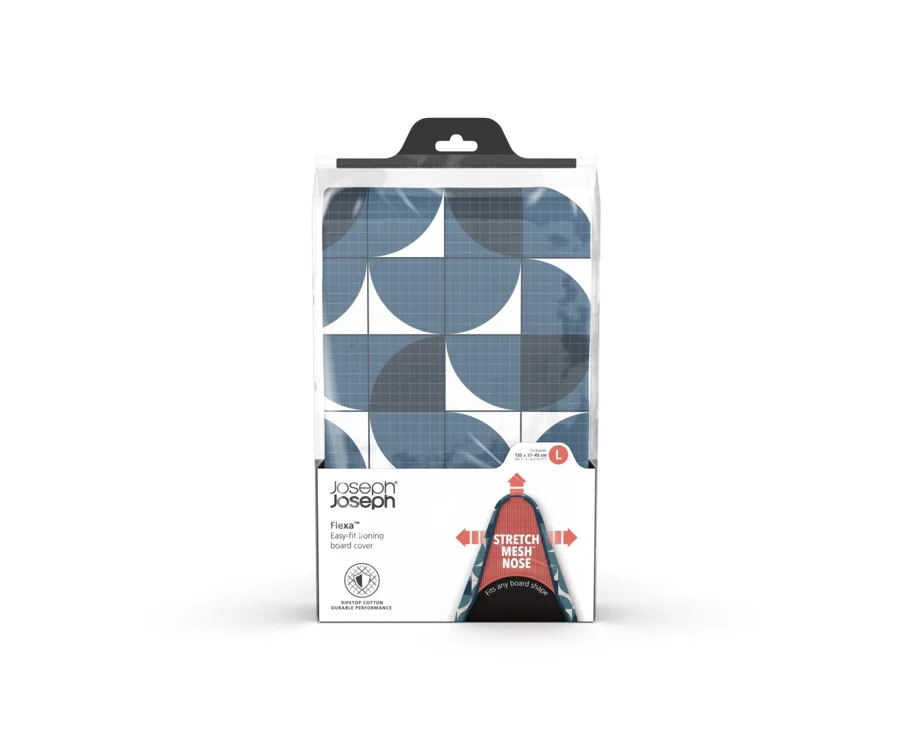 Flexa Bügelbrettbezug 135cm Mosaik-Blau