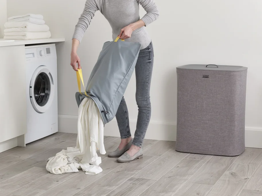 Tota 90L Wäschetrennkorb 2x 45L grau