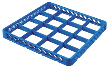 Aufsatz zu Gläser Spülkorb 16 Fächer blau
