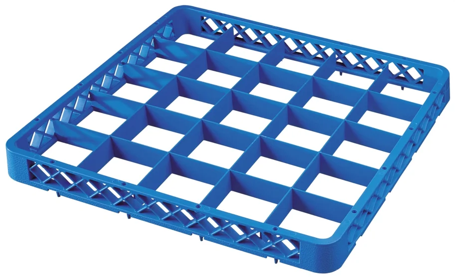 Aufsatz zu Gläser Spülkorb 25 Fächer blau