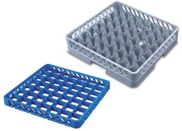 Gläser Spülkorb 49 Fächer 3 Aufsatz max Glas H20.7cm D6.2cm