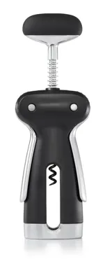 GG Steel Korkenzieher mit Folienschneider schwarz