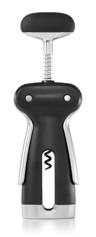 GG Steel Korkenzieher mit Folienschneider schwarz